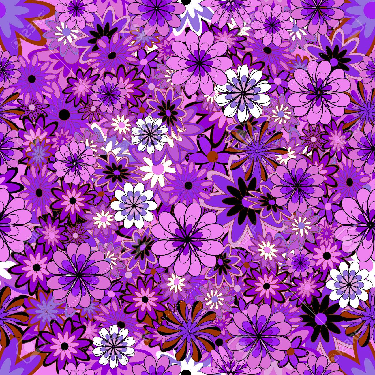 Spring Flowers Background. Vector Illustration. Lilac, Violet, Purple.  Royalty Free SVG, Cliparts, Vectors, and Stock Illustration. Image 62545456., image size:1300x1300