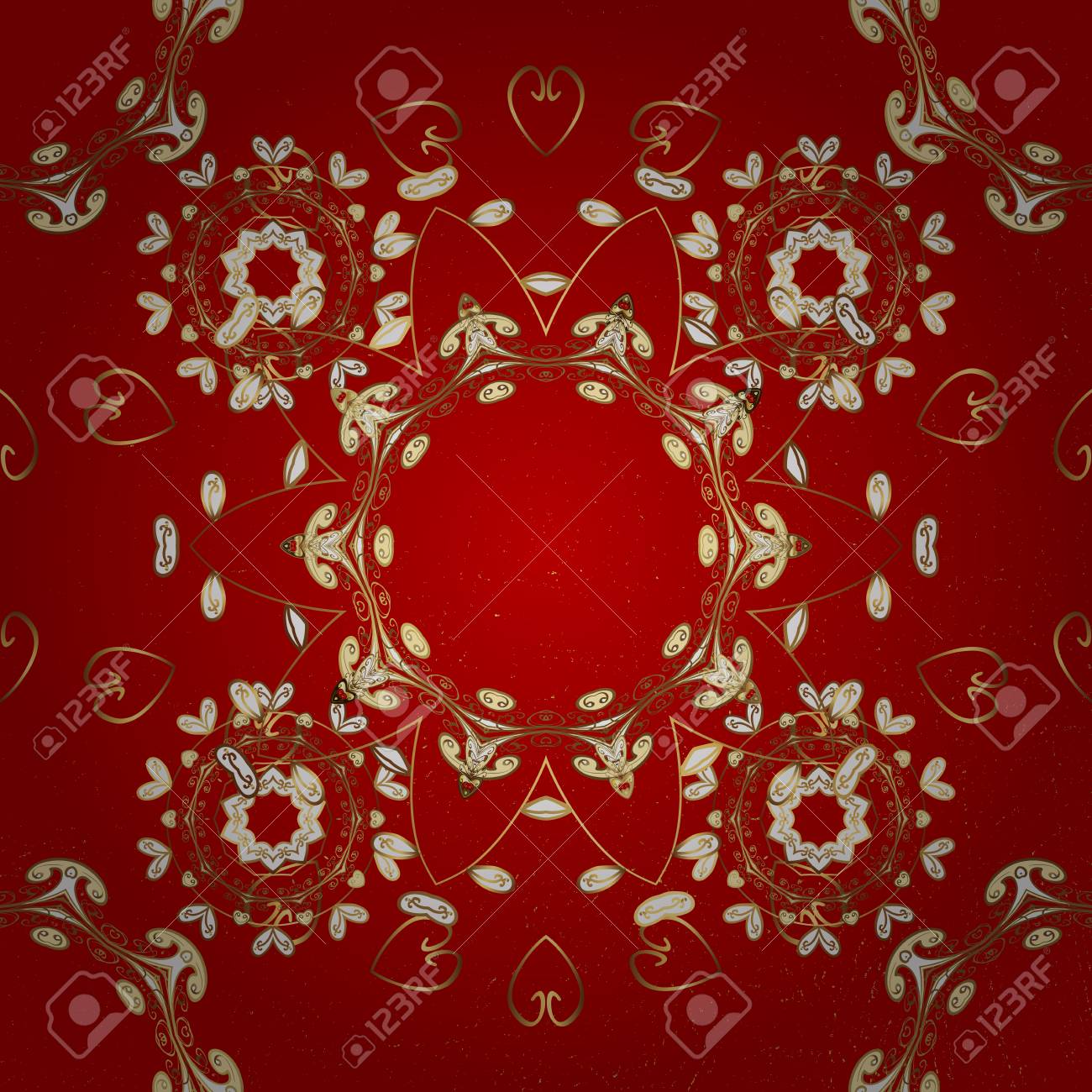 vintage baroque floral pattern