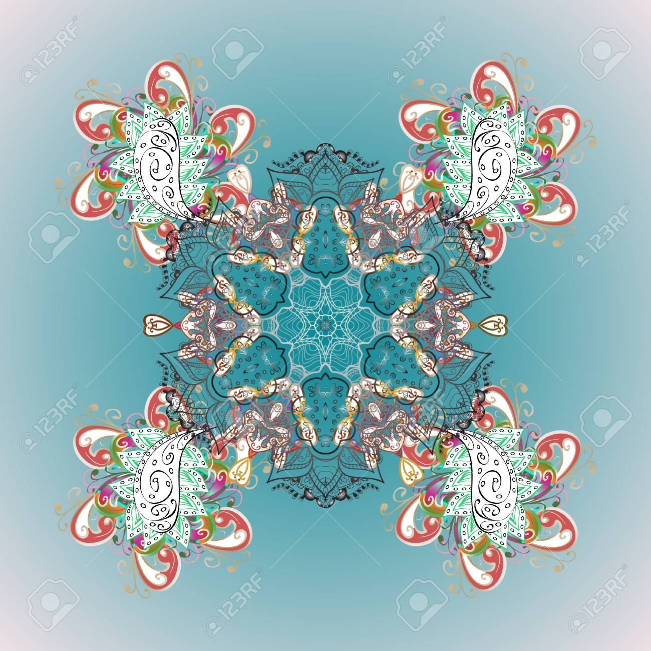 Happy New Year Winter Background Vector Design For Textile Sketch Fabric Wrapping Happy New Year Winter Background Vector Design For Textile Sketch Fabric Wrapping