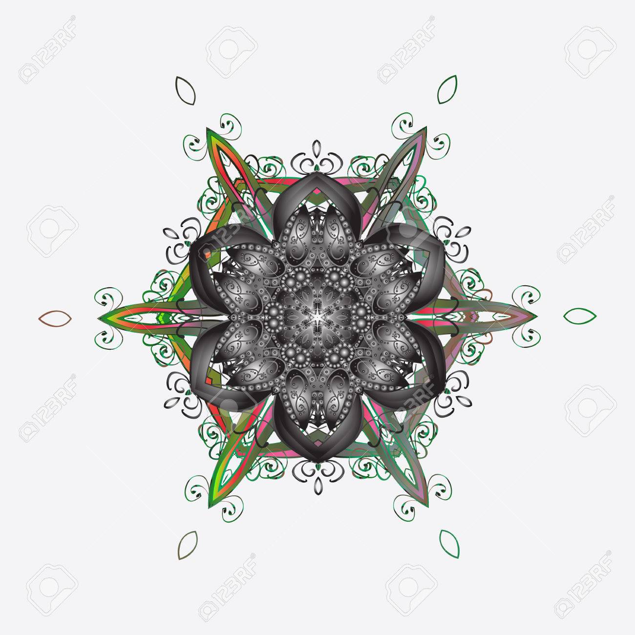 Simbolo Della Celebrazione Segno Di Capodanno Per Il Disegno Di Natale Fiocco Di Neve Inverno Isolato Su Sfondo Colorato Icona Silhouette