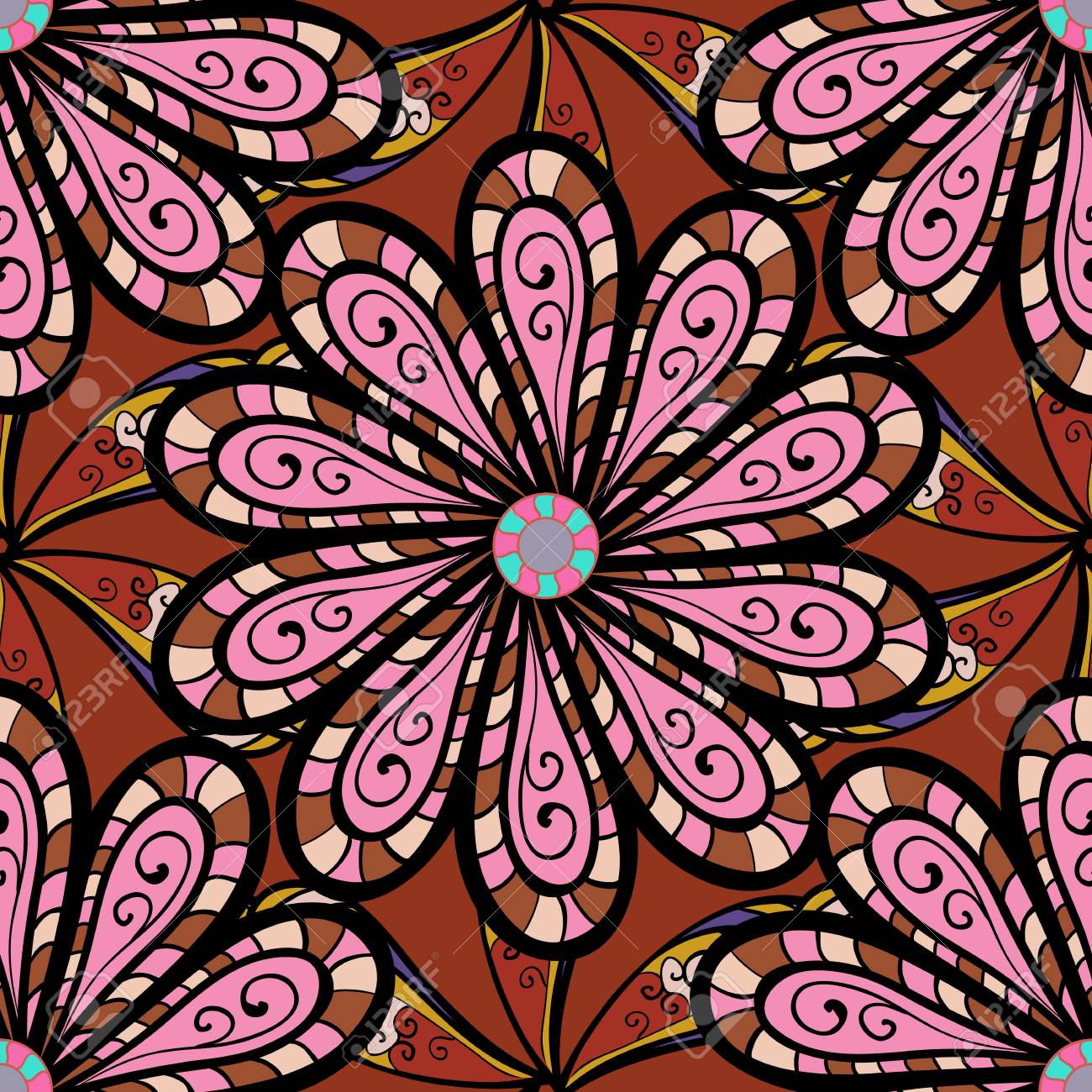 Bouquet Floral Em Aquarela Cartao De Aniversario Ou Convite De Casamento Cartao Com Flores Fundo Floral Nas Cores Preto Rosa E Marrom Ilustracao Raster Ilustraciones Vectoriales Clip Art Vectorizado Libre De Derechos