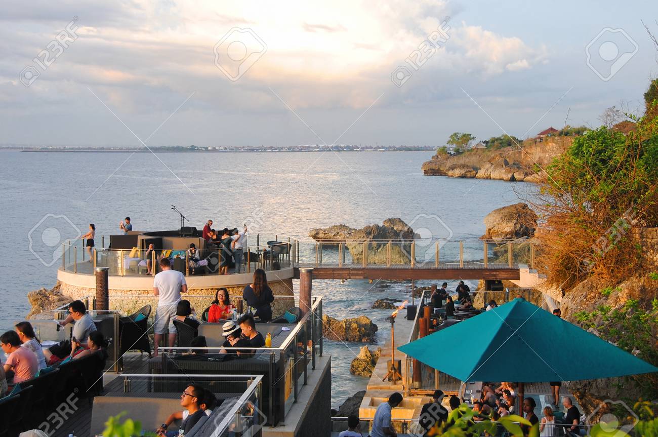Bali Indonesia January 7 17 People Watching Sunset And Stock Photo Picture And Royalty Free Image Image