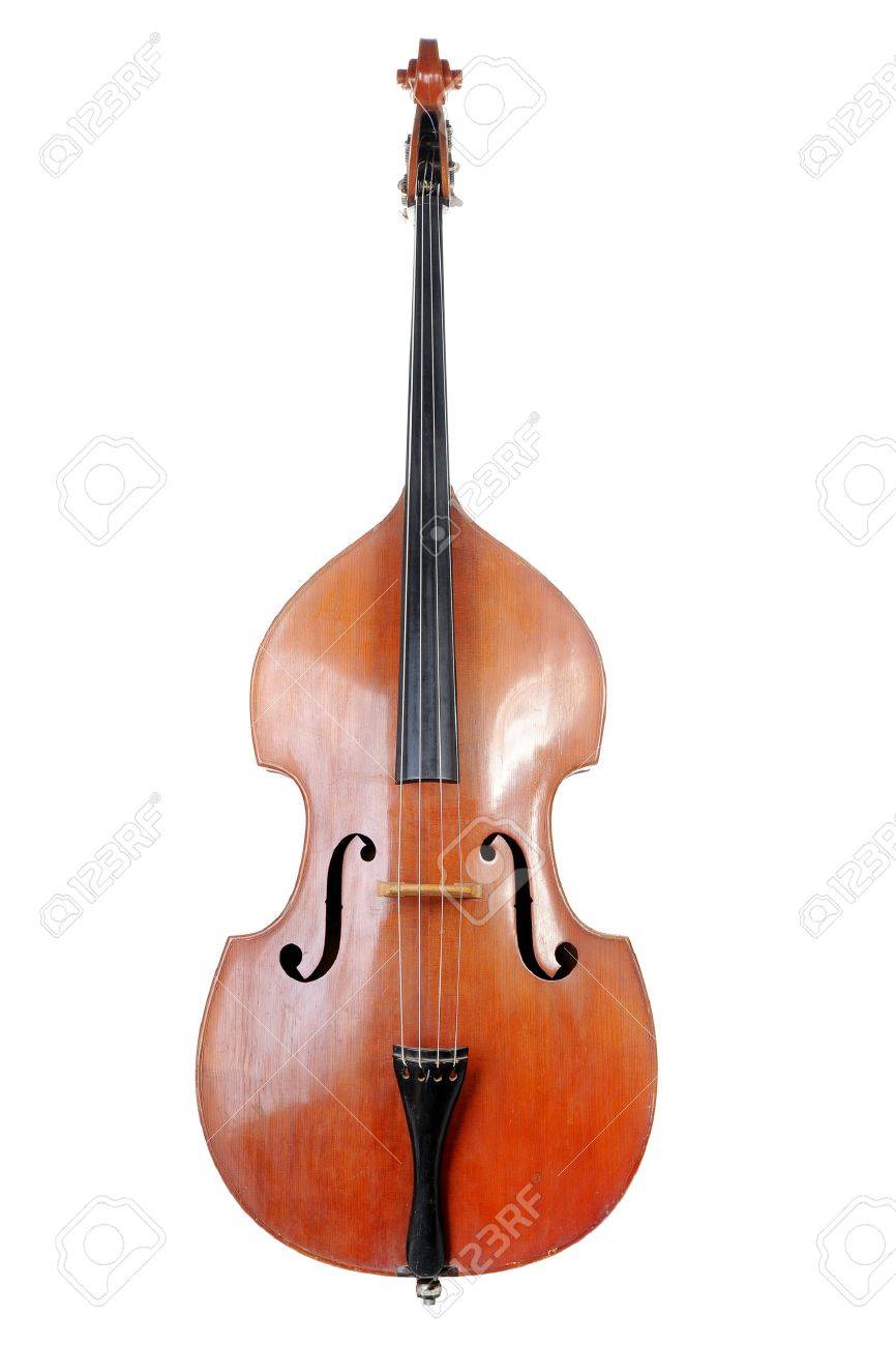 Images of the classical contrabass. Isolated on white background - 7545734 Images of the classical contrabass. Isolated on white background - 7545734