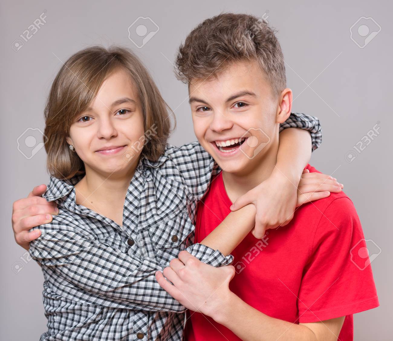 Teen Girls Hugging Teen Girls Hugging