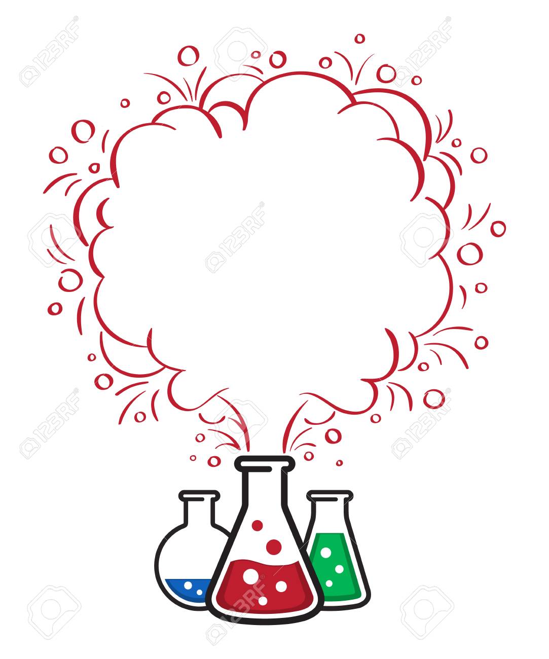 Chemical Reaction Vector Illustration. Royalty Free SVG, Cliparts, Vectors,  and Stock Illustration. Image 91817454., image size:1083x1300