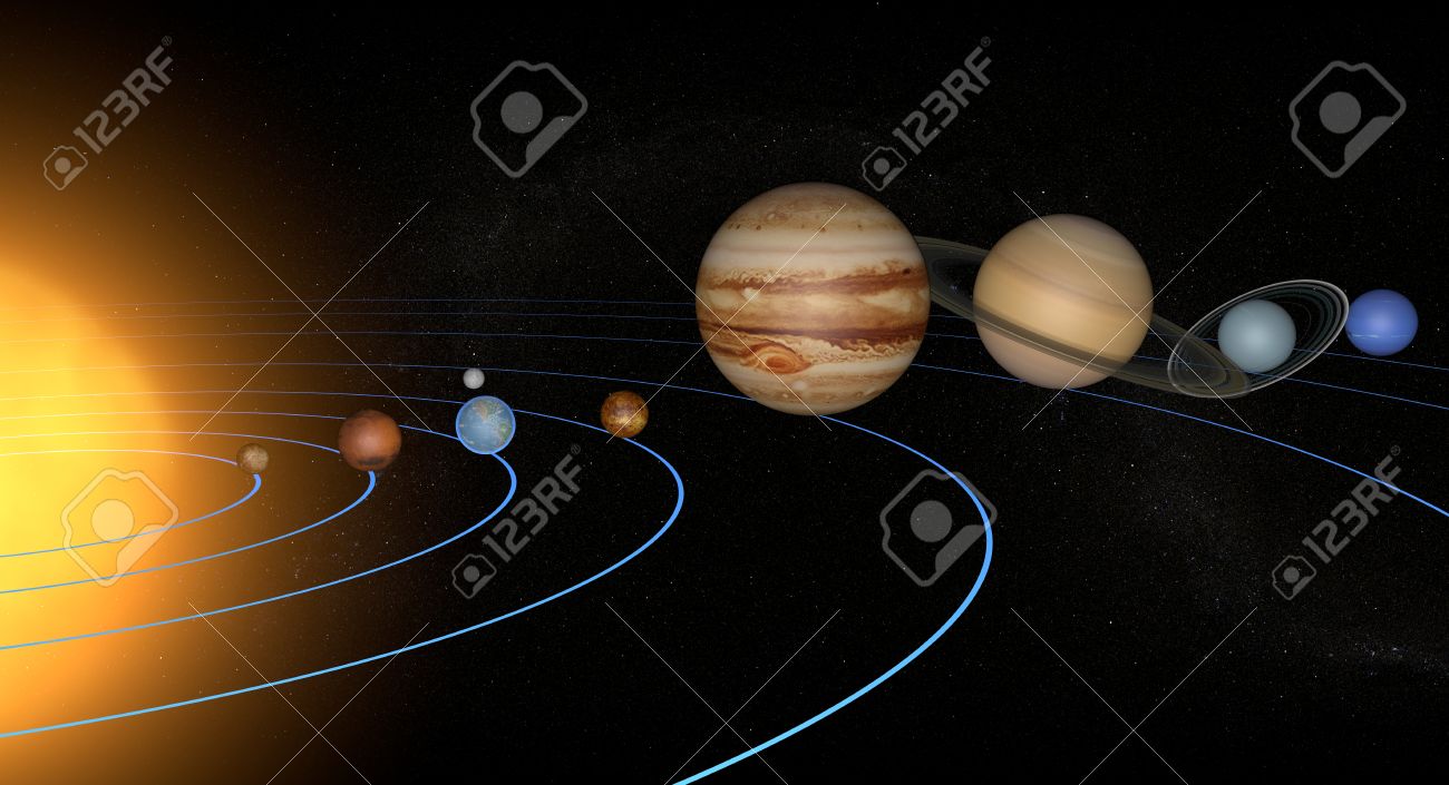 Solar System Planets Space Universe Sun Stock Photo Picture And Royalty Free Image Image