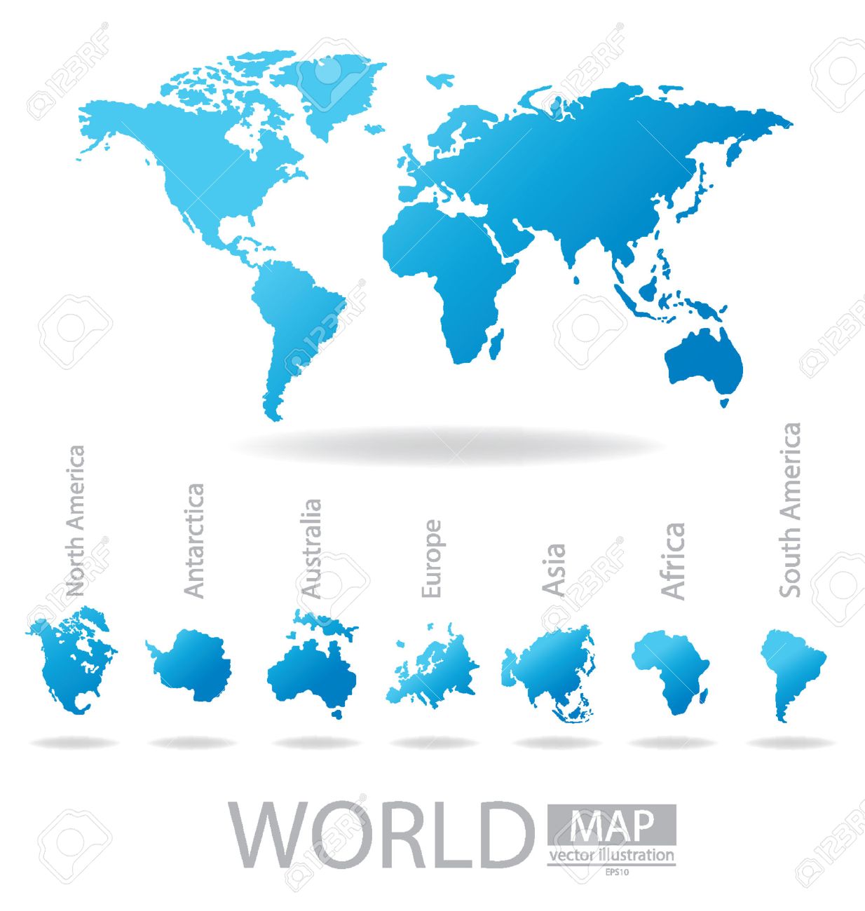 africa antarctica asia australia europe north america south