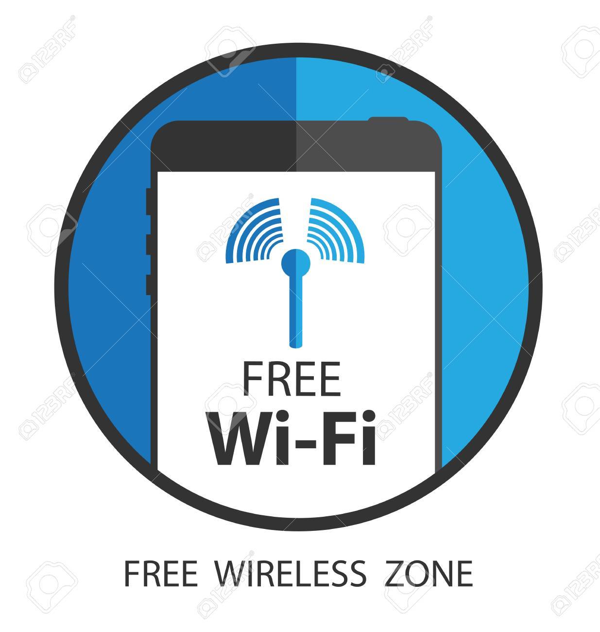 ベクトル Wifi 記号 無料の Wifiのイラスト素材 ベクタ Image