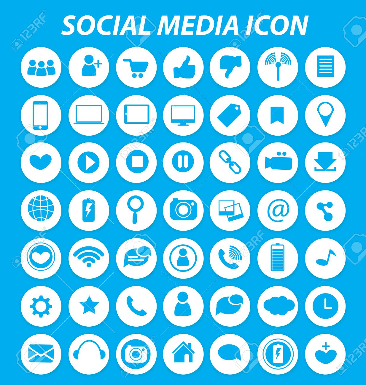 ソーシャル メディアのアイコン ベクトルします のイラスト素材 ベクタ Image