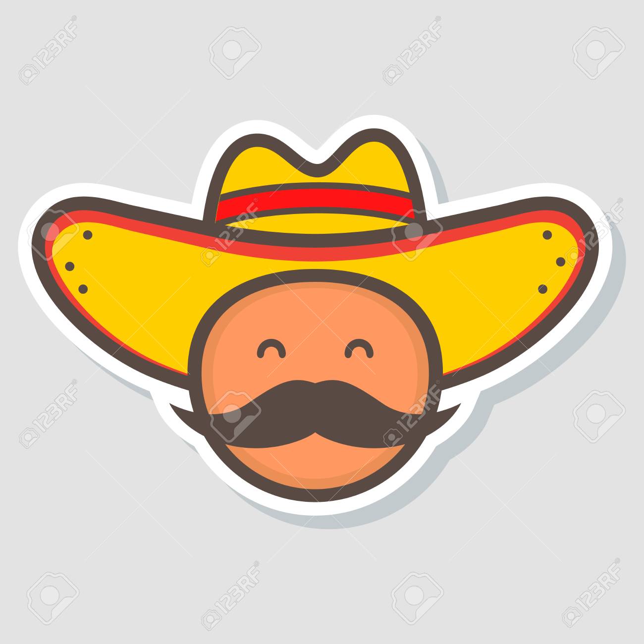 zip descargar cute mexico man face in national sombrero hat cinco de mayo powerpoint template