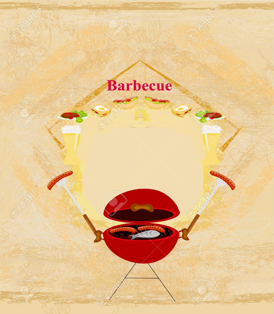vintage barbecue party invitation royalty free cliparts vectors invitation for barbecue party