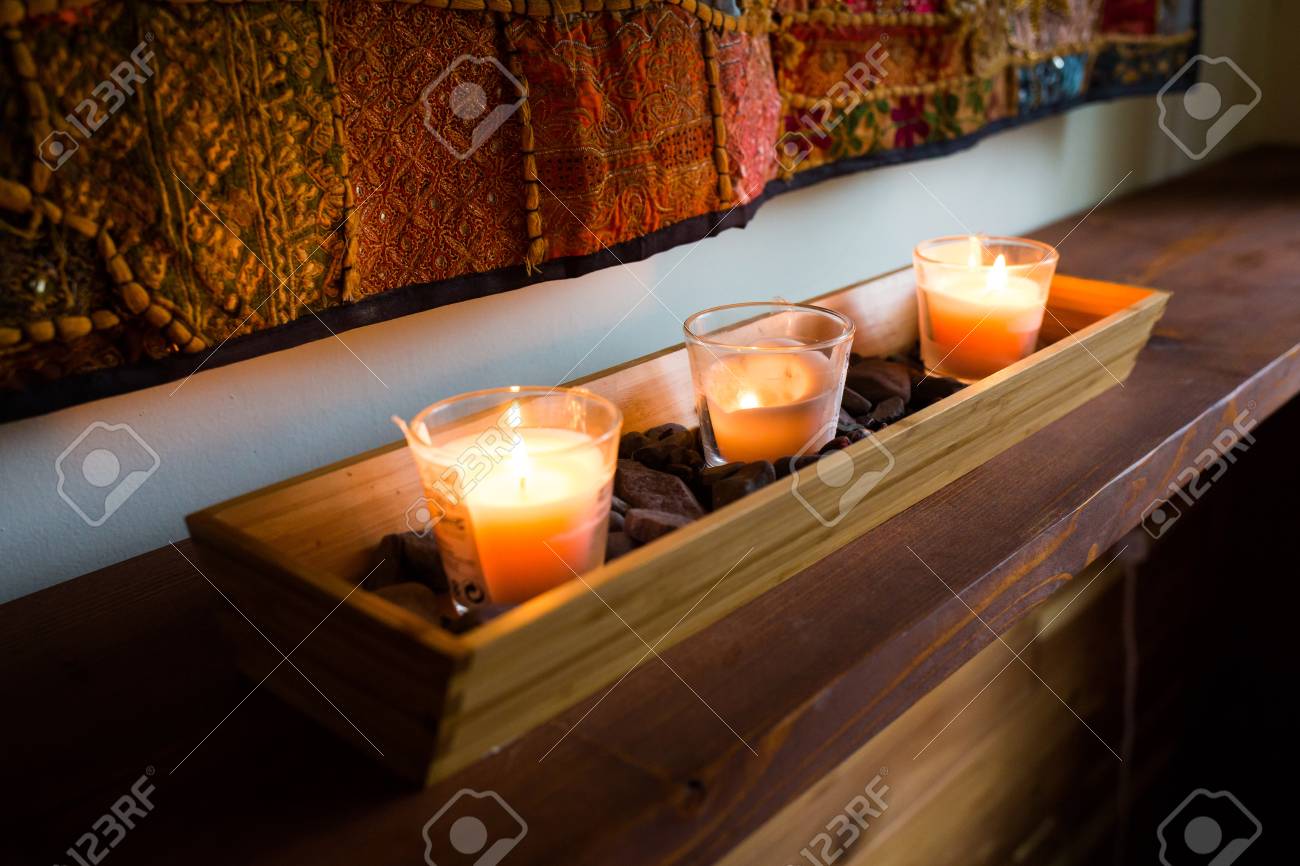 Romantic Candles Room Decoration Cozy Bedroom Interior