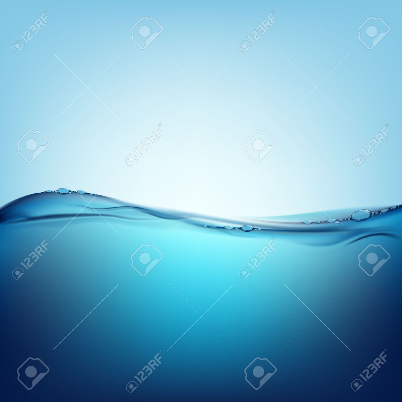 空気と水を泡します のイラスト素材 ベクタ Image