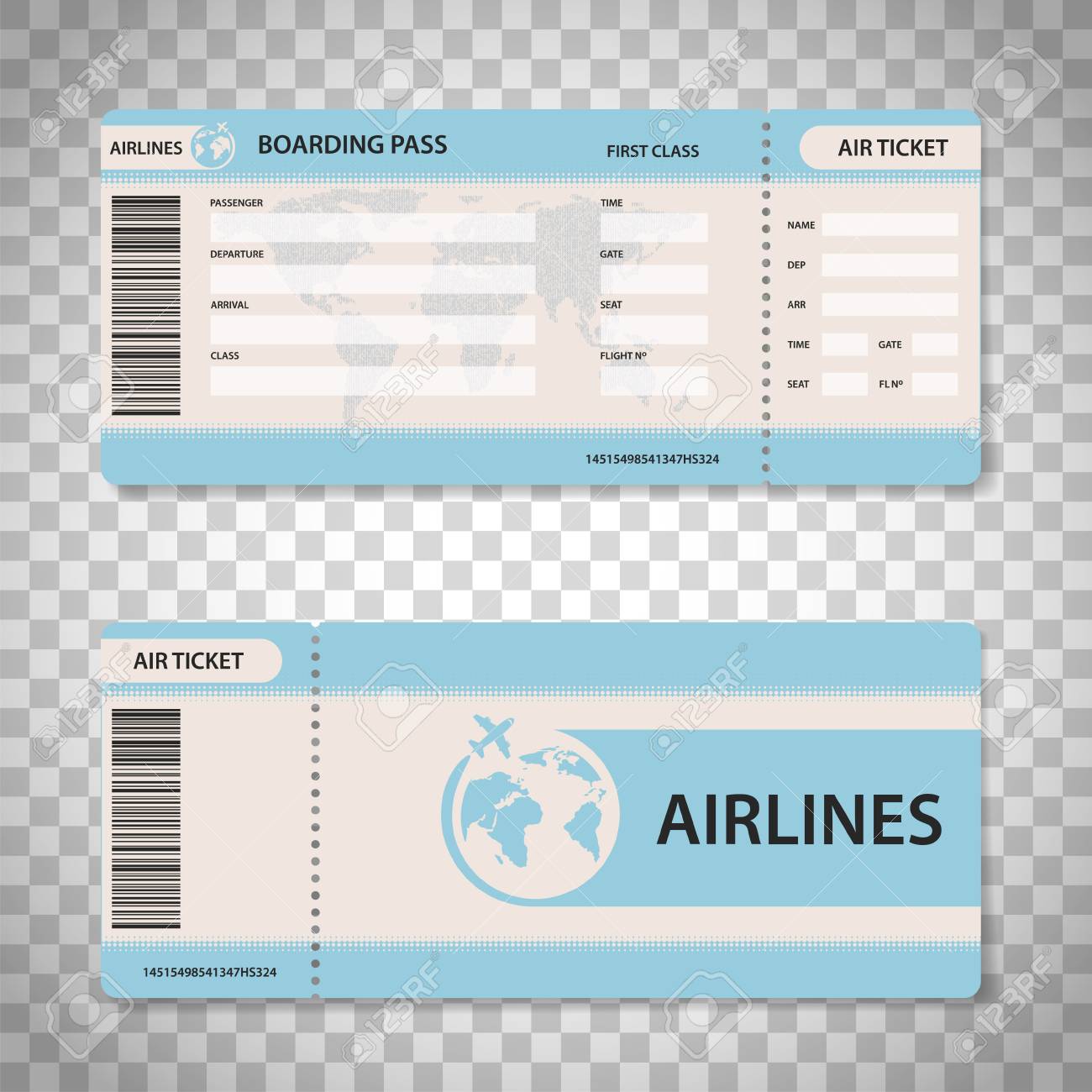 搭乗券のデザイン 飛行機で旅行するための航空券 ストック ベクターの図 のイラスト素材 ベクタ Image