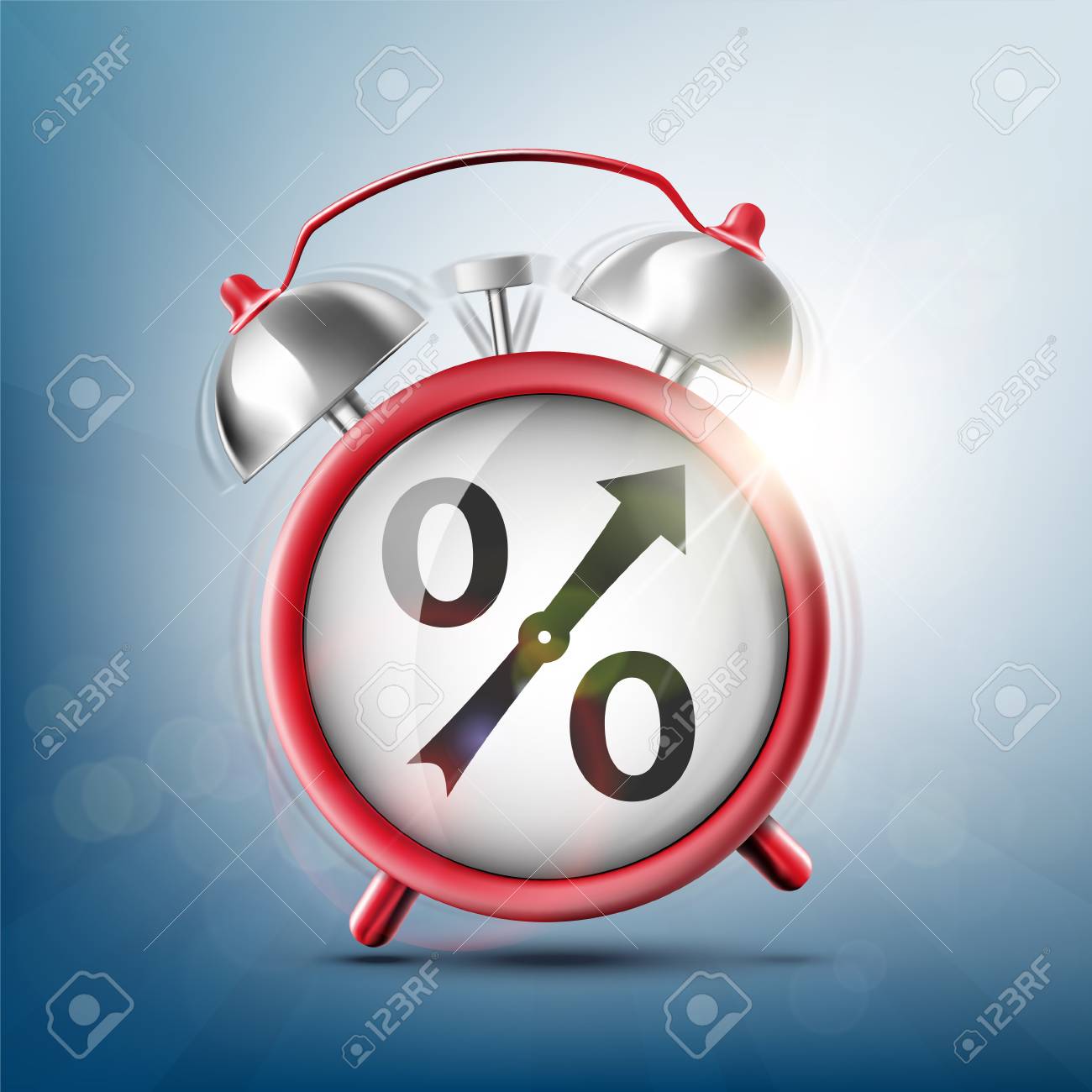 alarm clock with percent