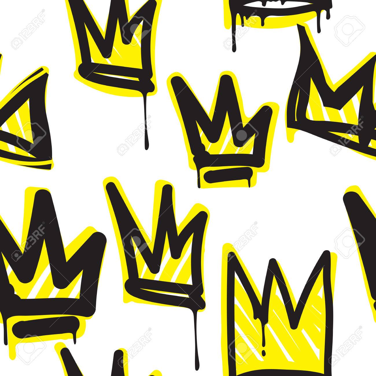 la couronne de la mode la main graffiti dessin dessin texture de conception dans le style de lart de la rue hip hop pour le t shirt le textile de - Dessin Graffiti la couronne de la mode la main graffiti dessin dessin texture de conception dans le style de lart de la rue hip hop pour le t shirt le textile de - Dessin Graffiti