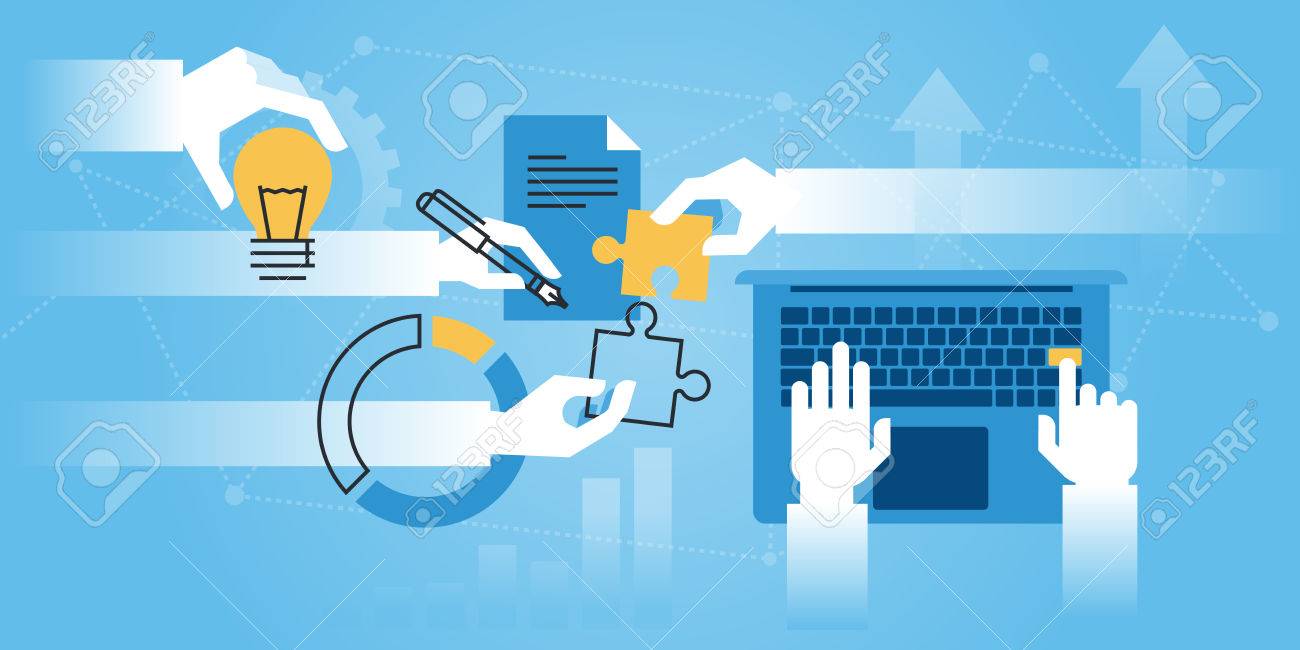 About Us Banner >> Flat Line Design Website Banner Of About Us Company Information About Us Banner >> Flat Line Design Website Banner Of About Us Company Information