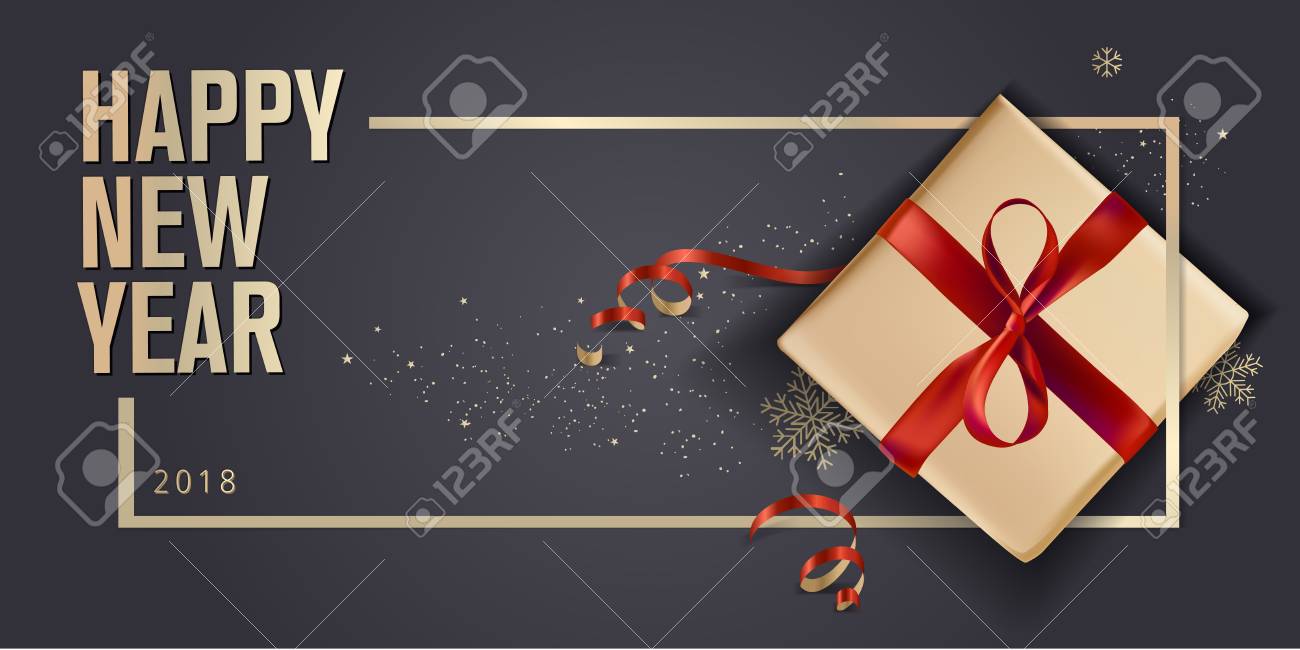 New Year greeting card. Luxurious vector illustration concept for greeting cards, web banner, flayer brochure, party invitation card. - 89312209 New Year greeting card. Luxurious vector illustration concept for greeting cards, web banner, flayer brochure, party invitation card. - 89312209