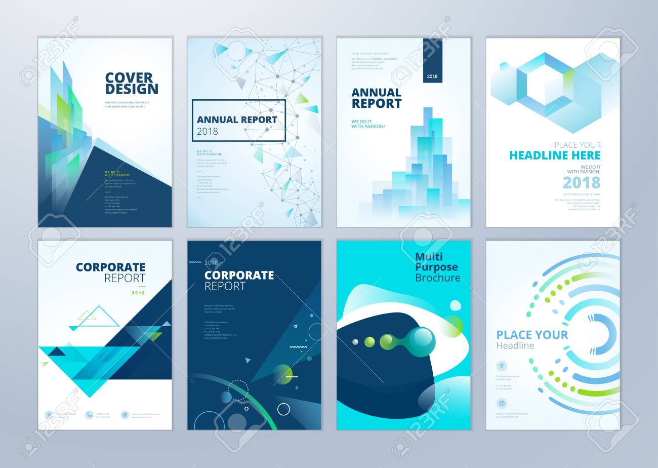 set of brochure annual