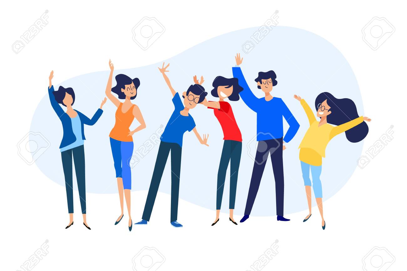 Flat design concept of our team, about us, community, management. - 128194410 Flat design concept of our team, about us, community, management. - 128194410