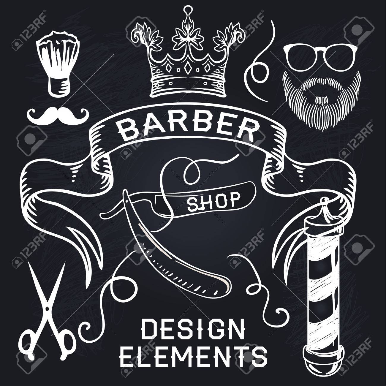 hipster barber shop business card design template vector barber shop business cards