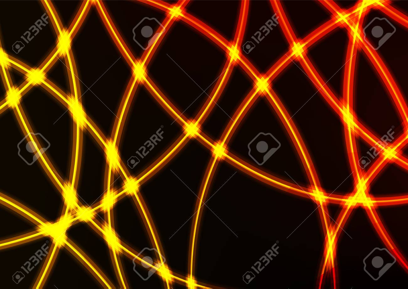 light orange neon network