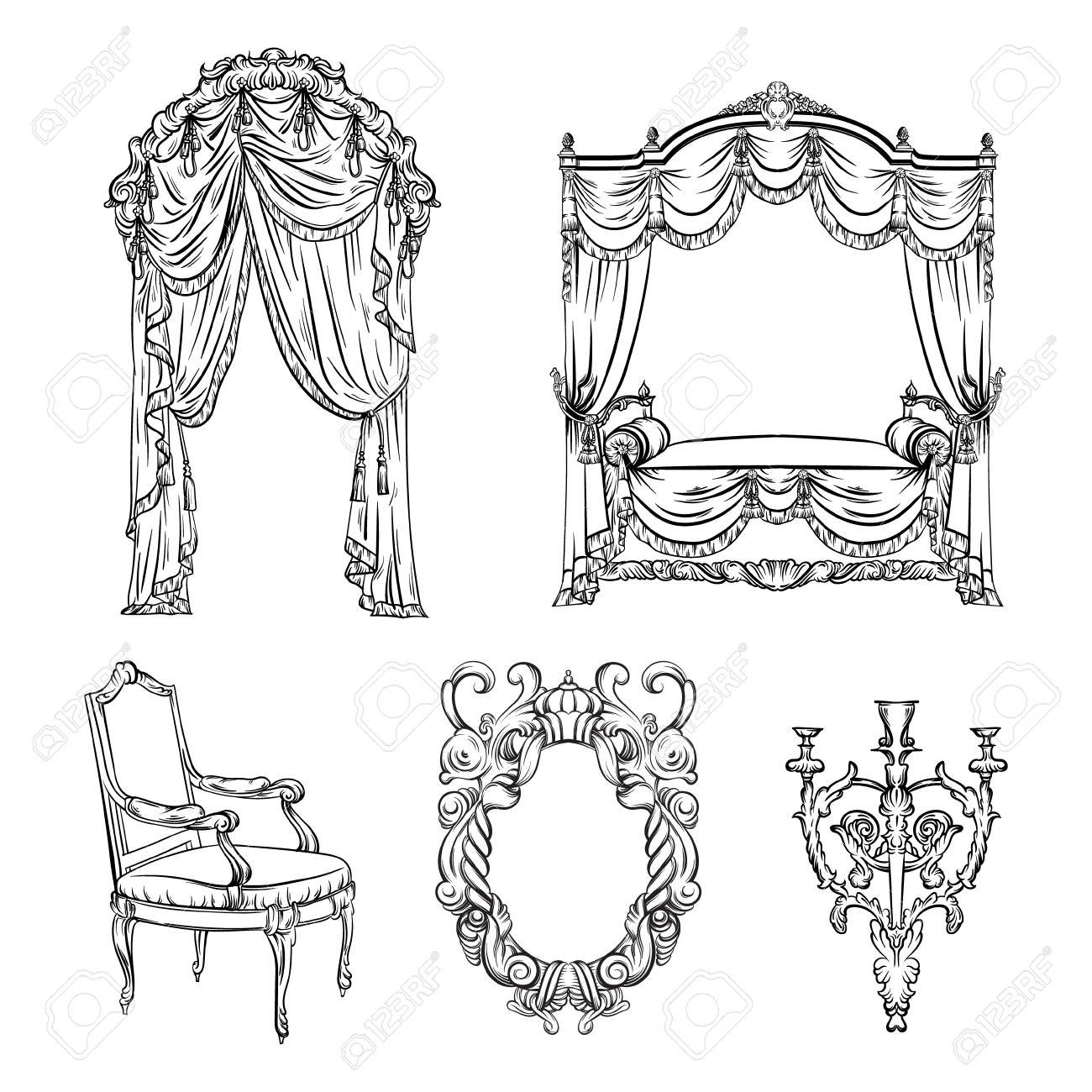 Furniture top view. Planning – MasterBundles, image size:1300x1300