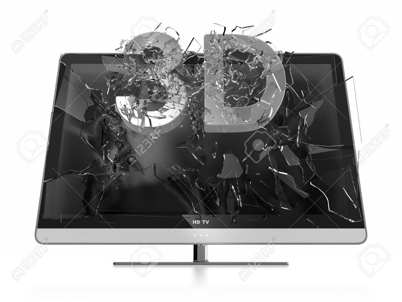3d テキストをテレビの画面のイラスト 立体テレビ の写真素材 画像素材 Image