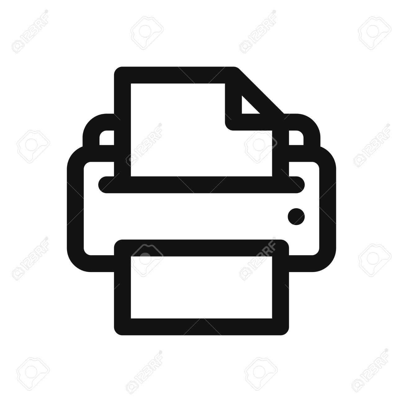 Printer Vector Icon Royalty Free SVG, Cliparts, Vectors, and Stock  Illustration. Image 120748139., image size:1300x1299