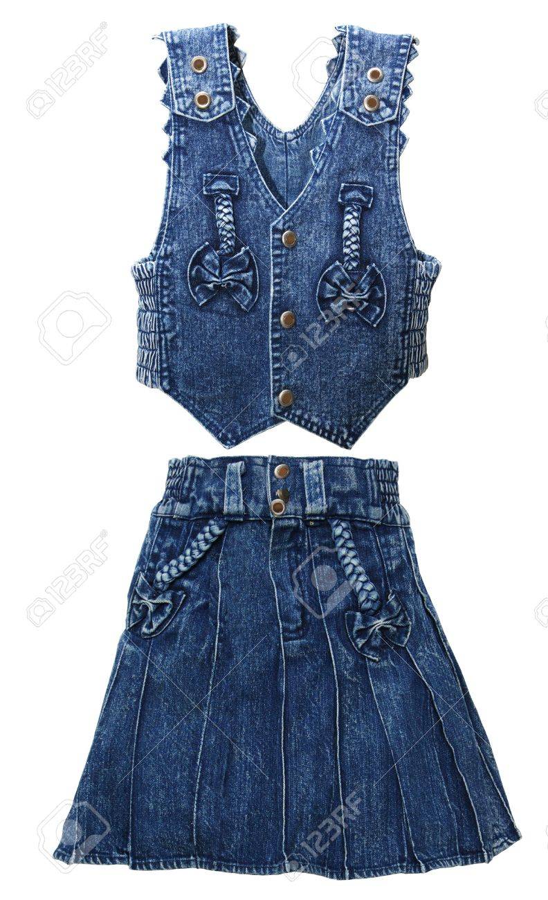 girls blue denim dress