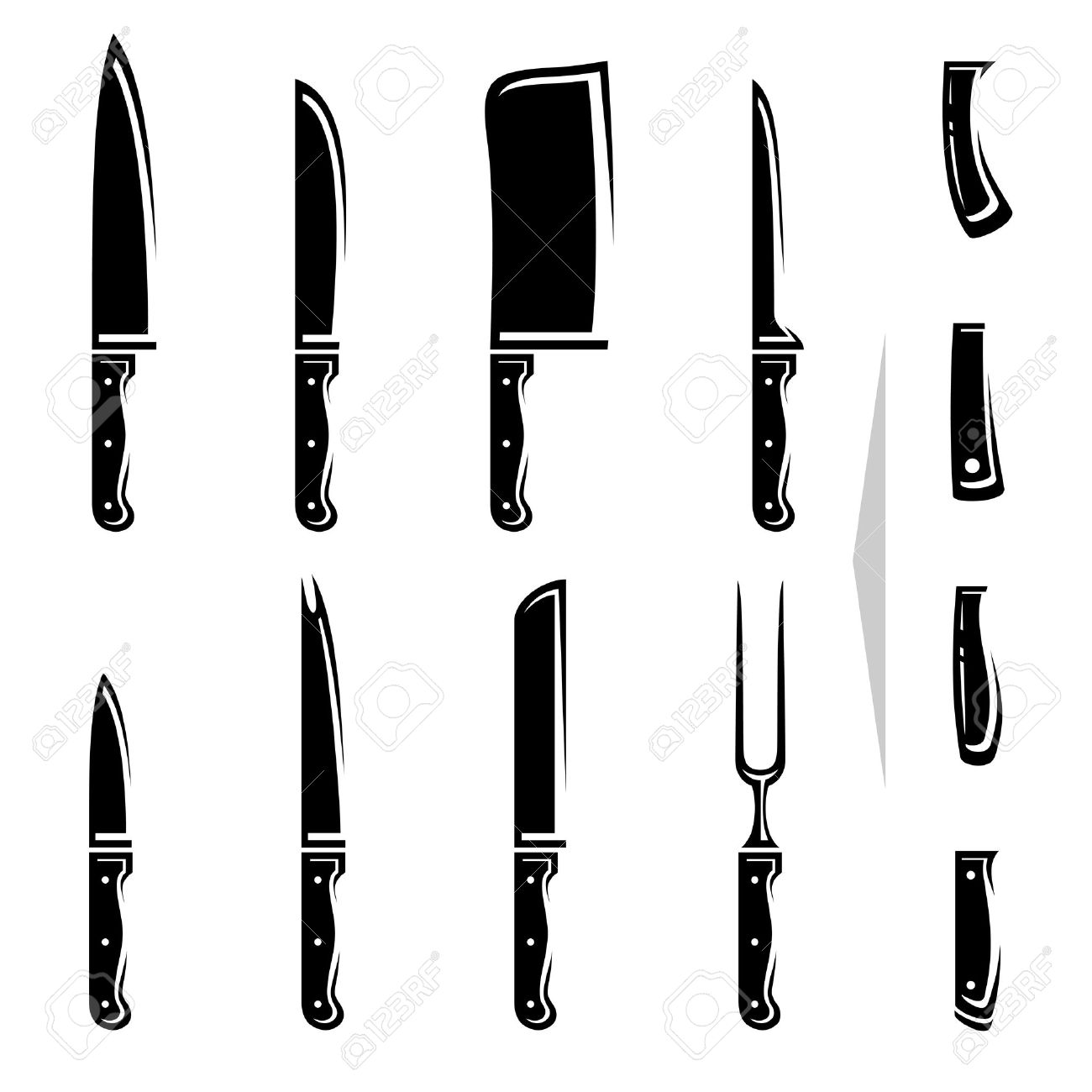 Kitchen Knife Vector knife set vector royalty free cliparts, vectors, and stock Kitchen Knife Vector knife set vector royalty free cliparts, vectors, and stock