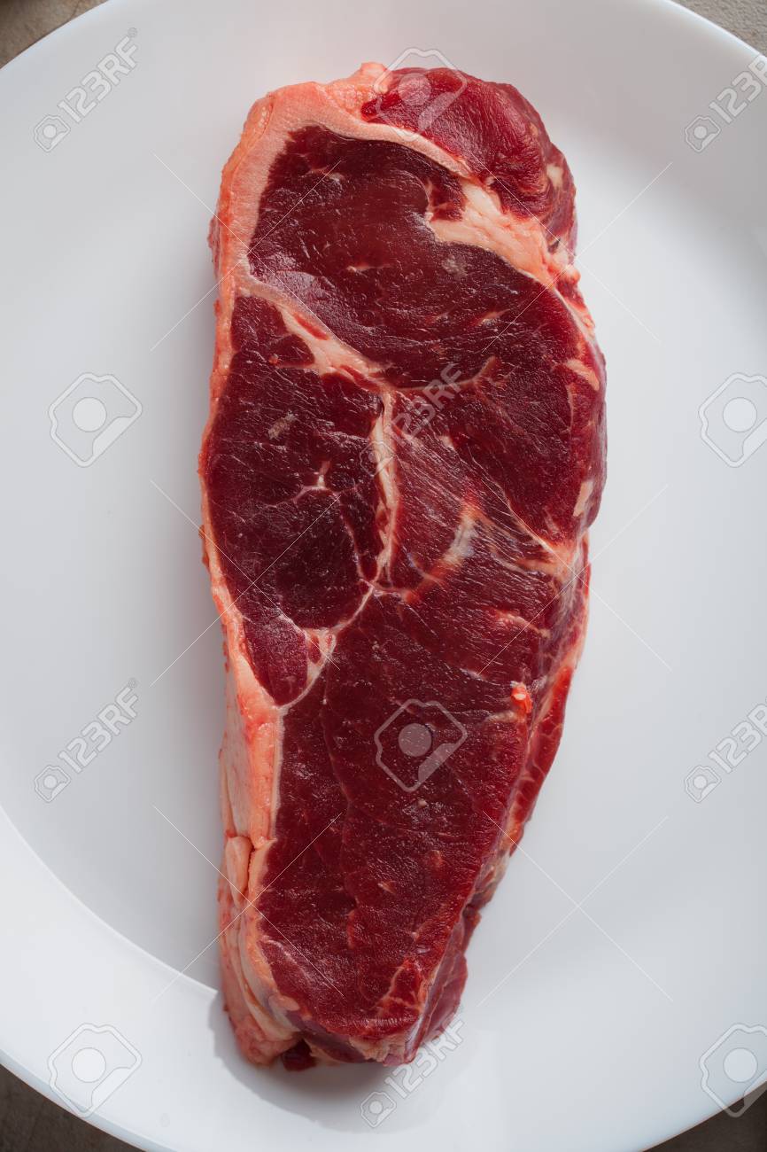 Raw Beef Marbled Steak On A White Plate Steak New York Top Stock Photo Picture And Royalty Free Image Image Raw Beef Marbled Steak On A White Plate Steak New York Top Stock Photo Picture And Royalty Free Image Image