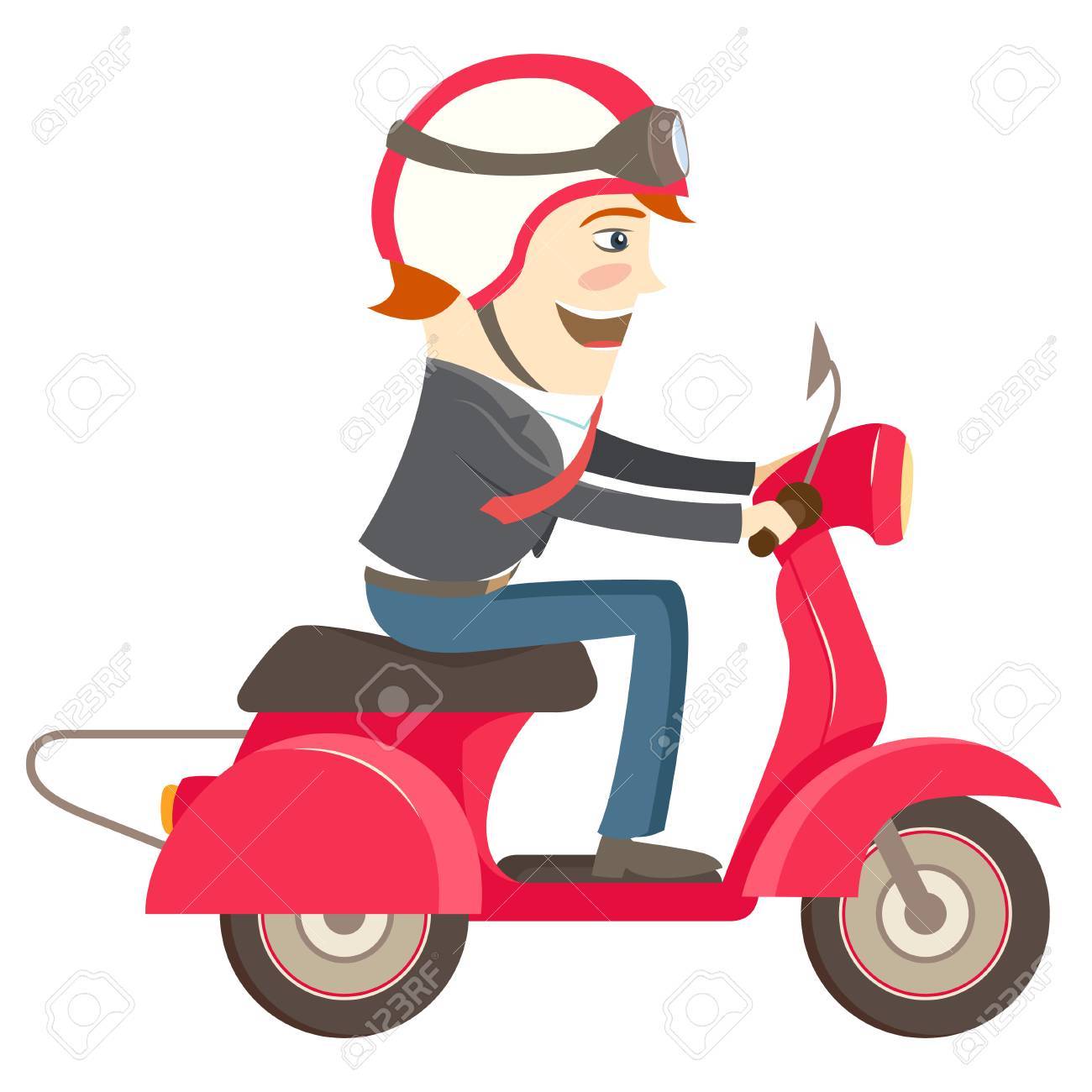 Vector Illustration Drôle De Hippie Caractère Daffaires Portant