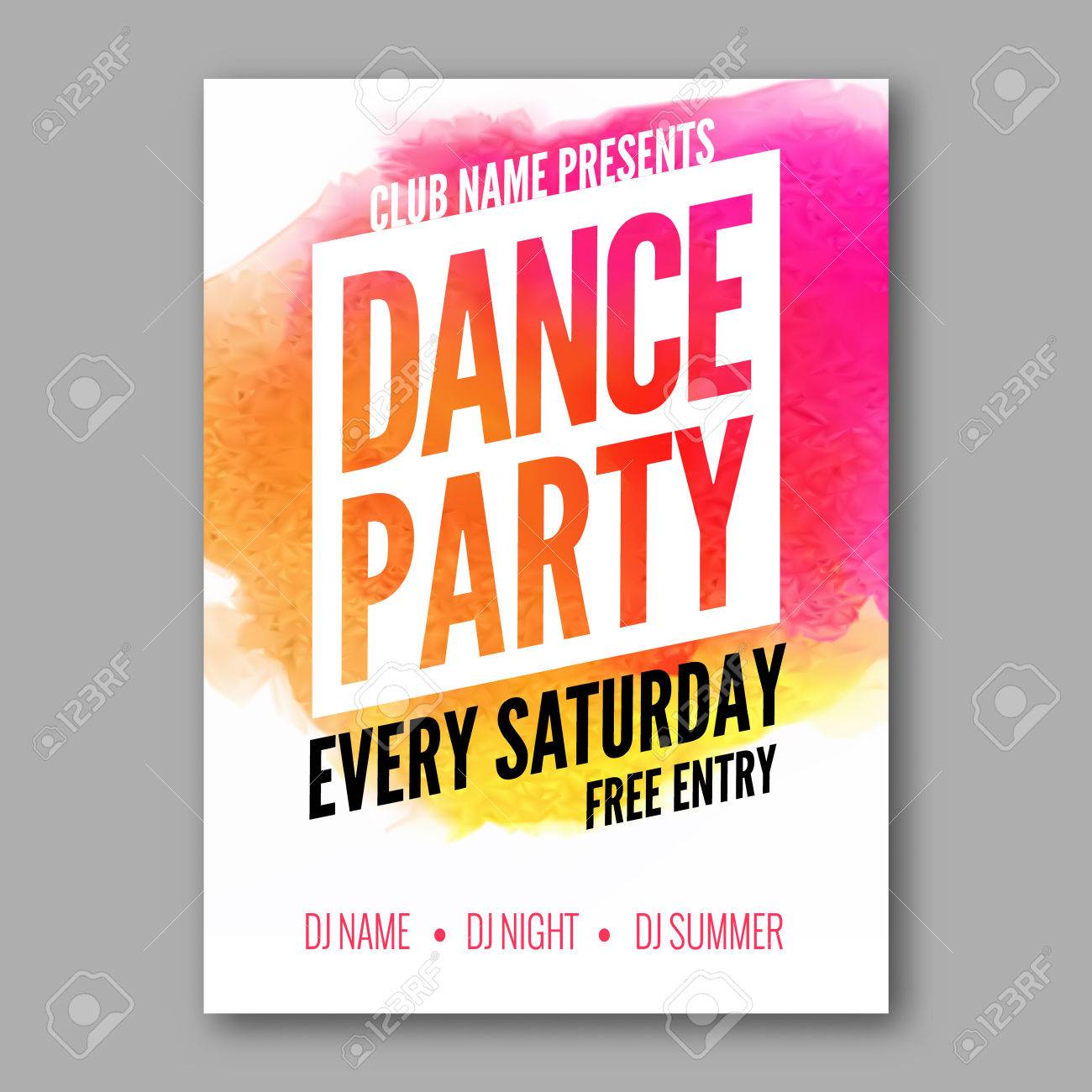 dance party poster template night dance party flyer dj session