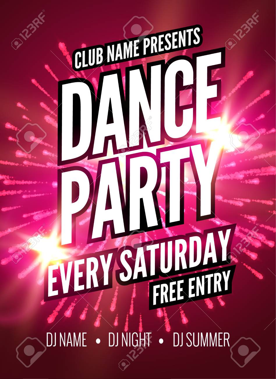 dance party poster template night dance party flyer club party