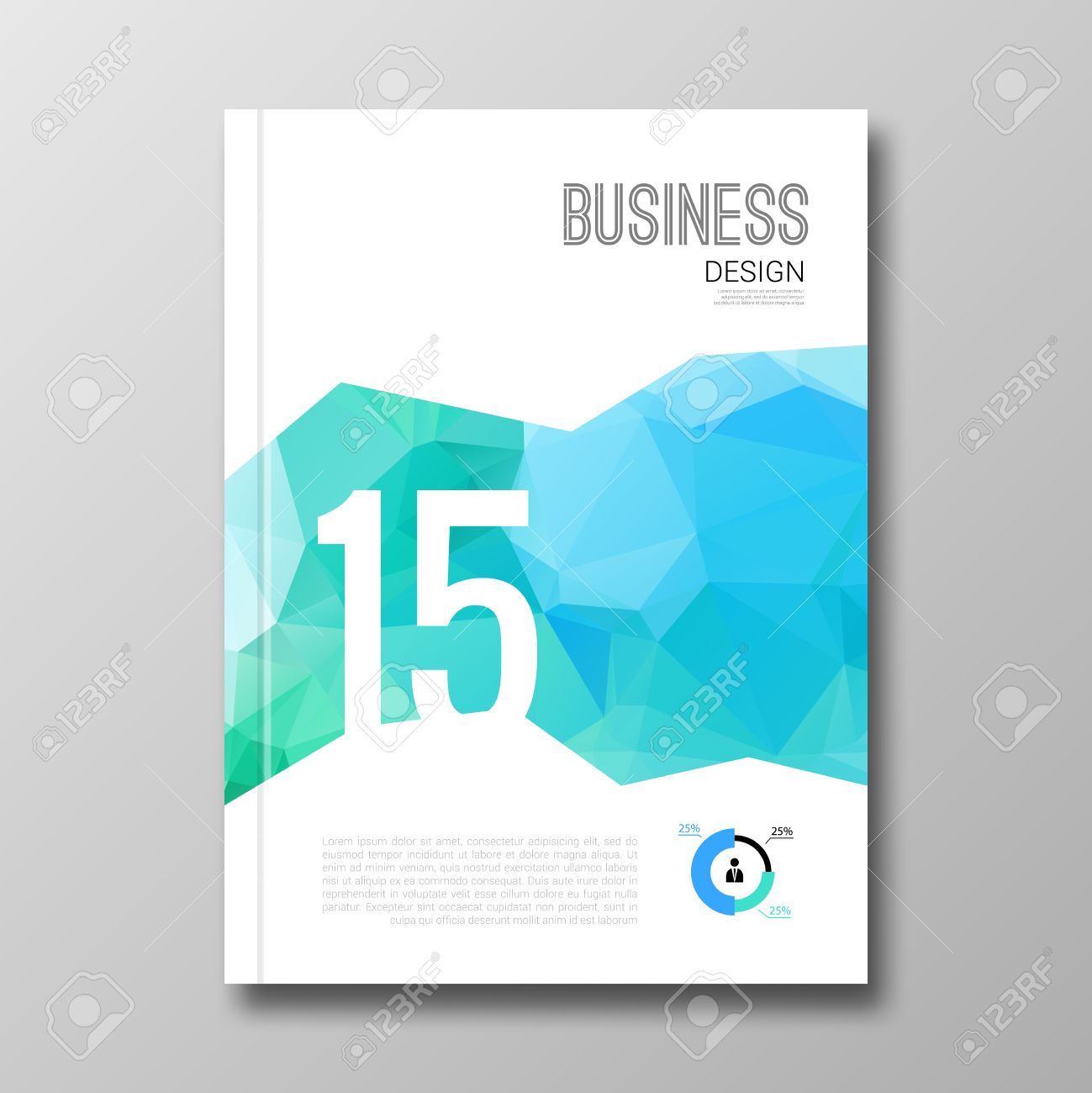 business design template cover brochure book flyer magazine polygon graphic flyers