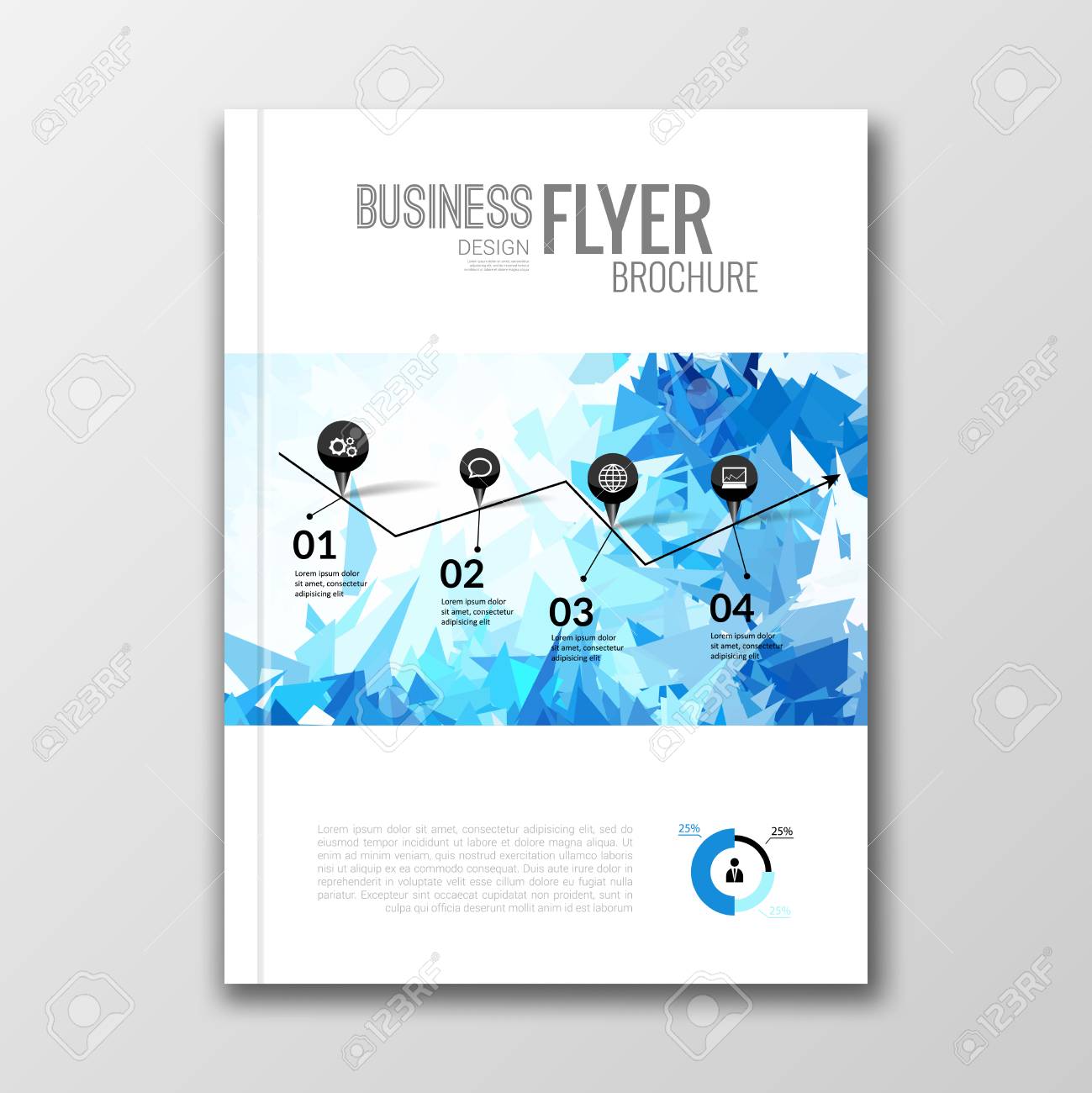 Download Business Design Background Cover Book Report Poster Booklet Brochure Magazine Layout Mockup Template Geometric Shapes Infographic Vector Illustration Stock Photo Picture And Royalty Free Image Image 57946338