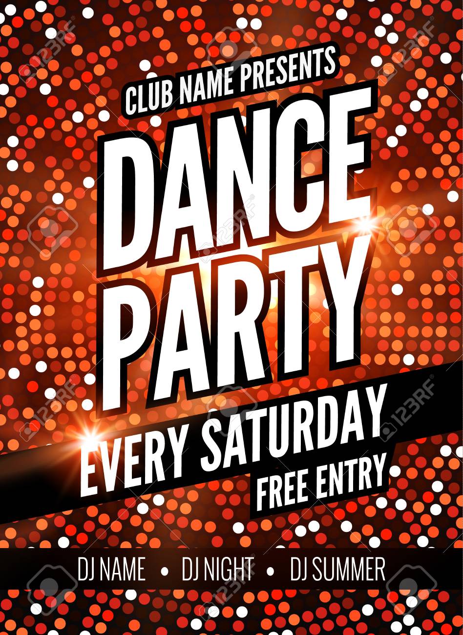 dance party poster template night dance party flyer club party