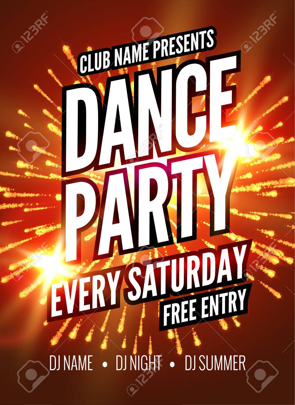 dance party poster template night dance party flyer club party