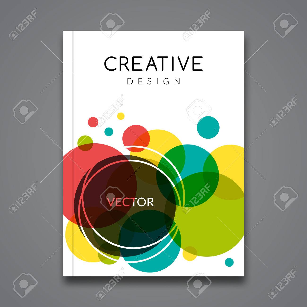 vector poster flyer template abstract colorful background for