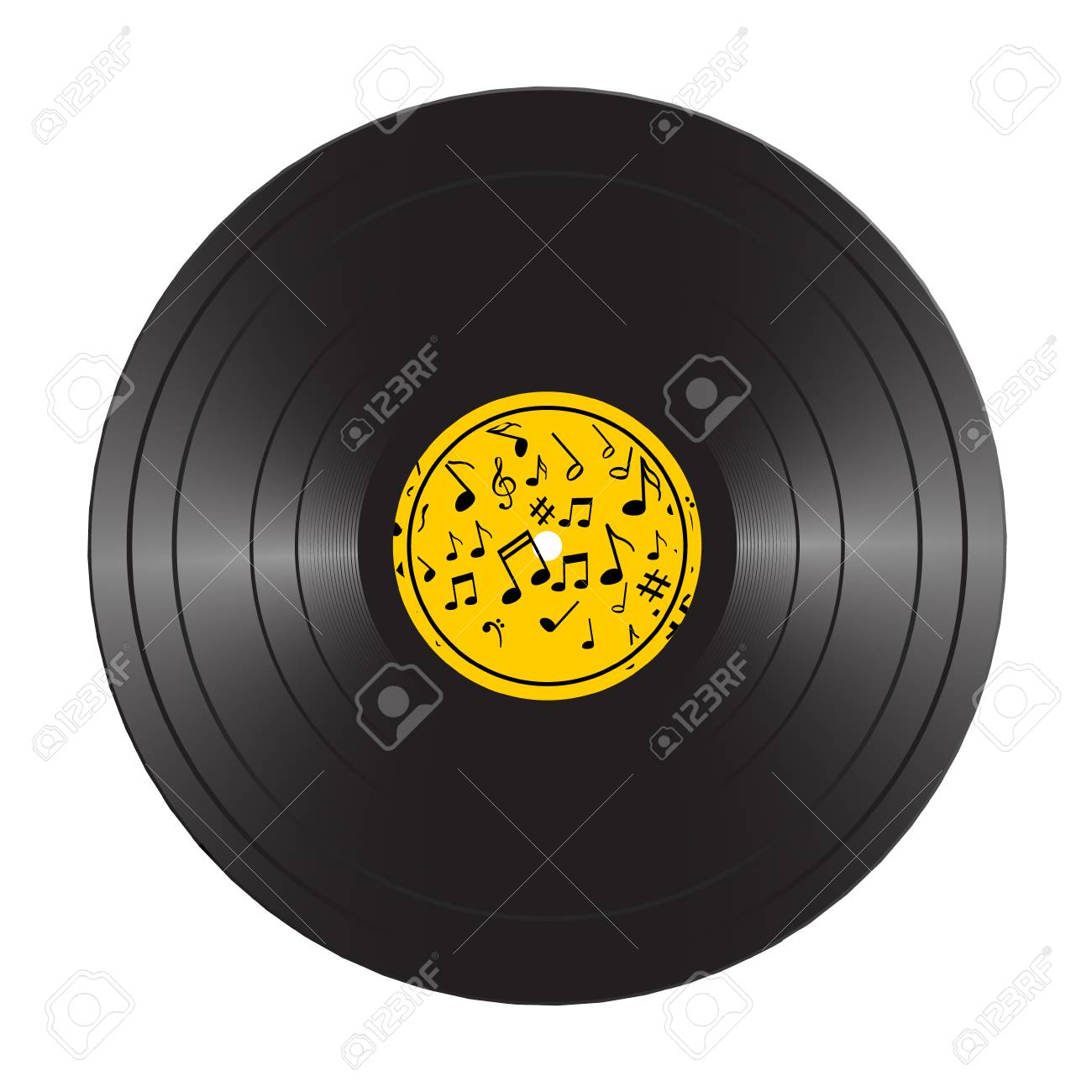 vinyl lp record disc black musical vinyl album disc realistic