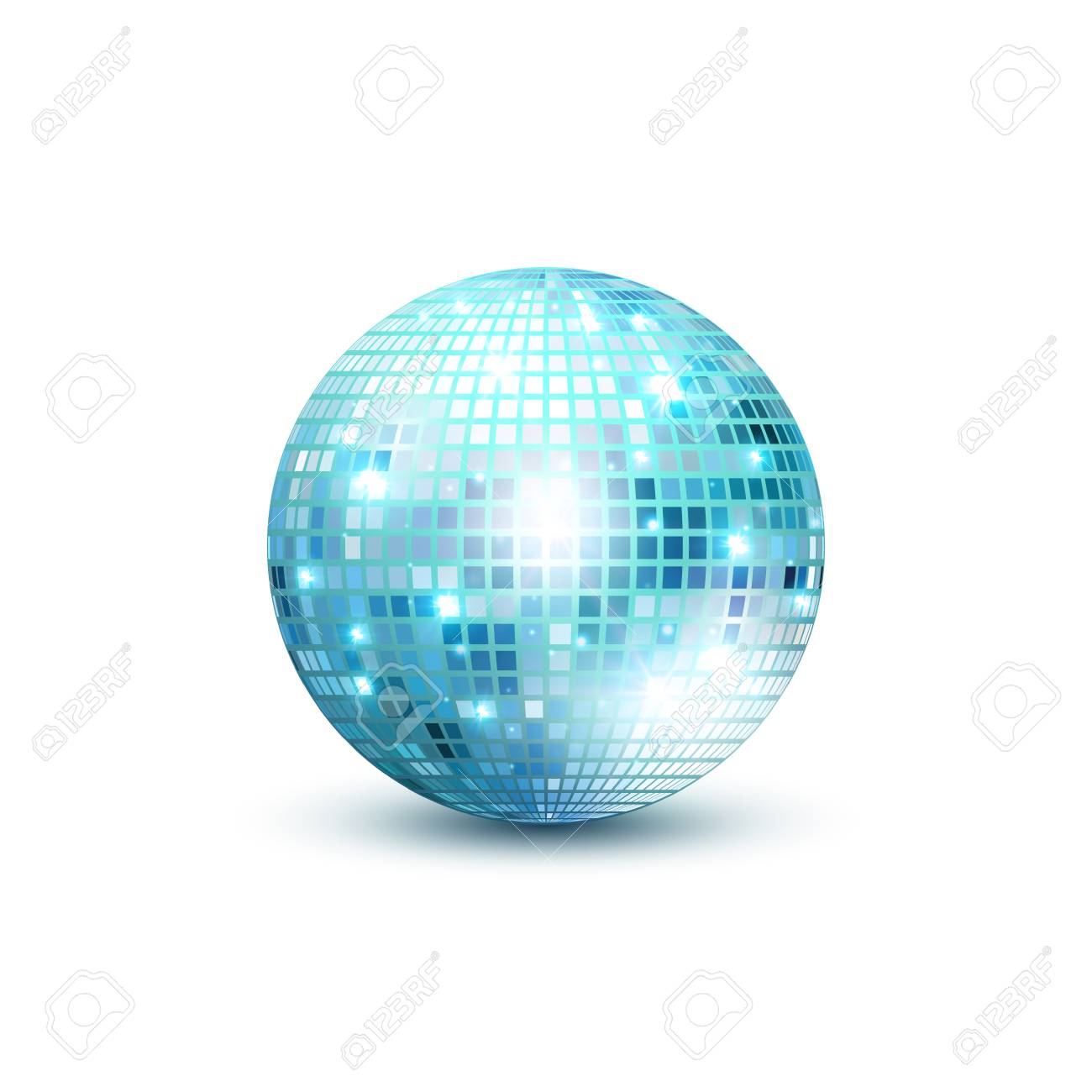 disco bal geïsoleerde illustratie night club party licht element
