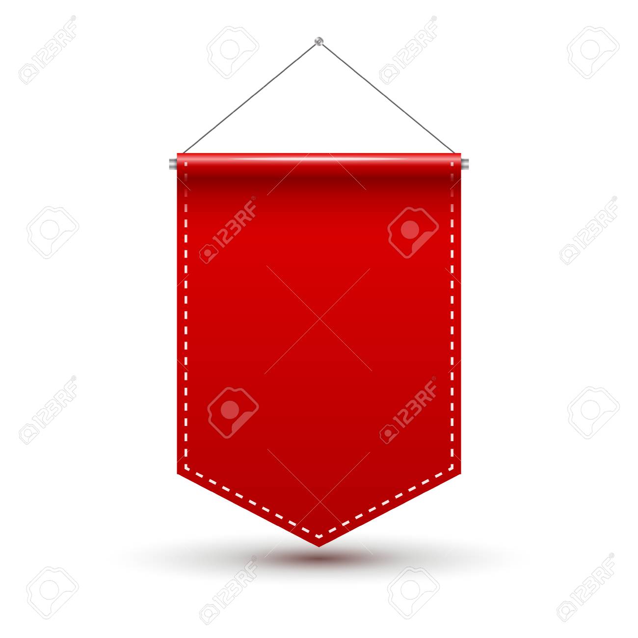 red pennant flag award
