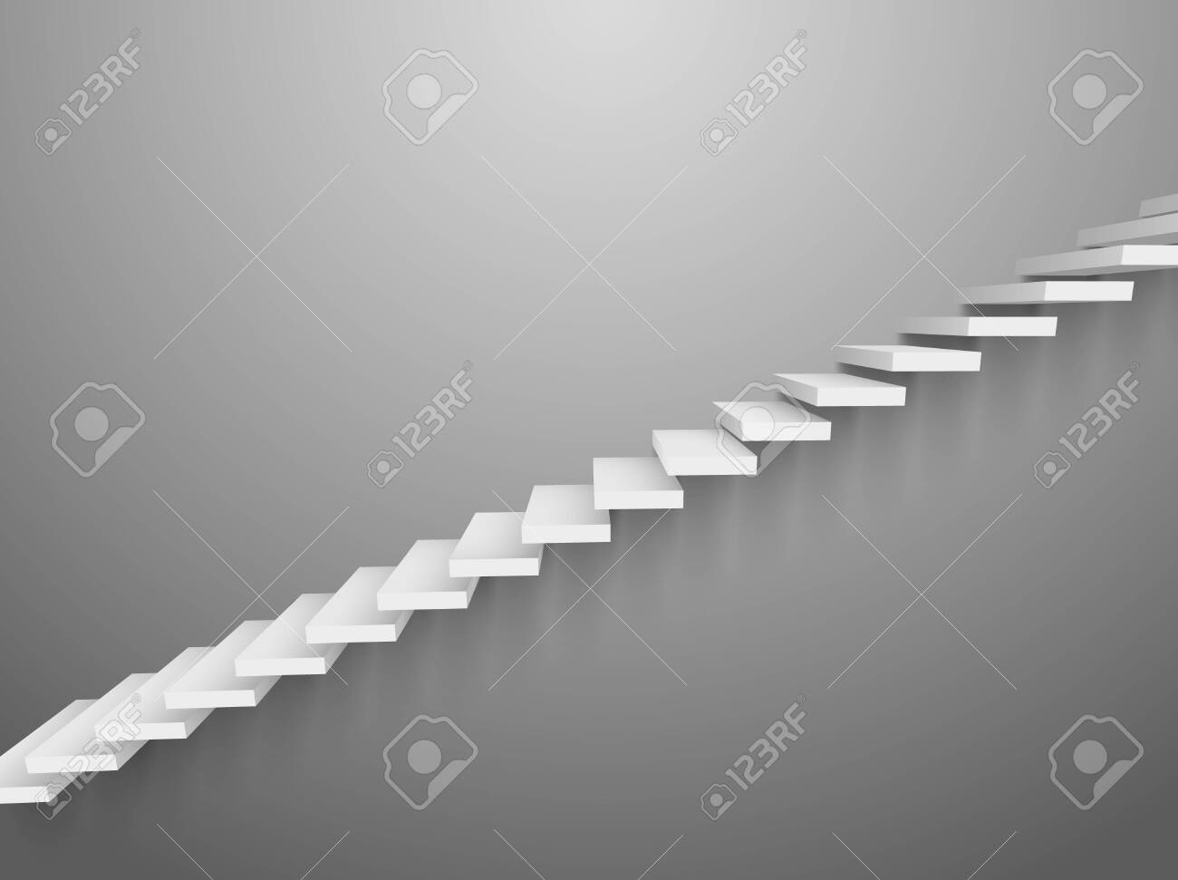 3d Staircase Vector Wall Ladder Abstract Wall Stair Interior