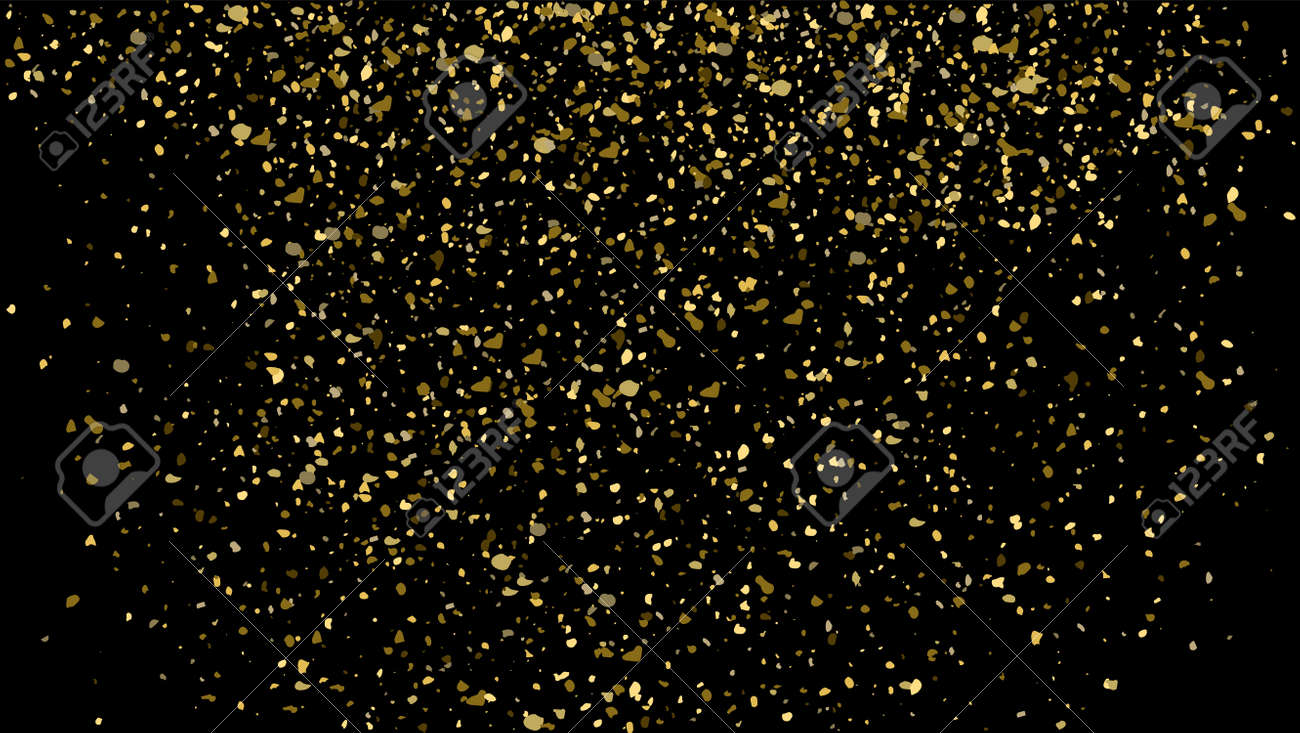 Gold glitter texture on black background. Golden sparkle confetti vector shine luxury gold glitter - 168995411 Gold glitter texture on black background. Golden sparkle confetti vector shine luxury gold glitter - 168995411