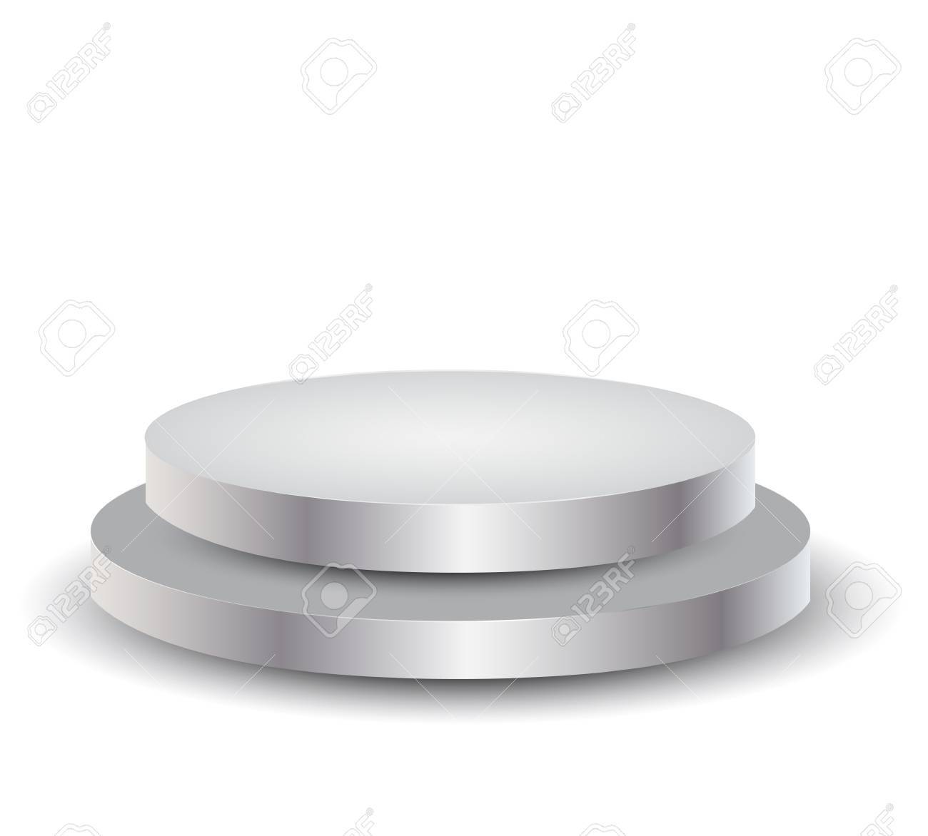 3 D の空白の表彰台 白のイラスト のイラスト素材 ベクタ Image