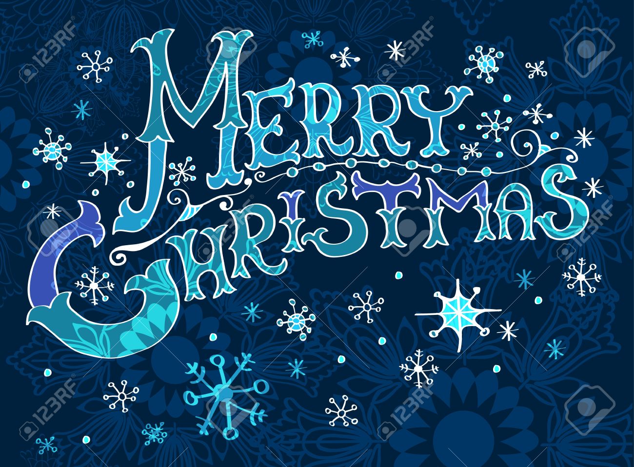 merry christmas lettering design