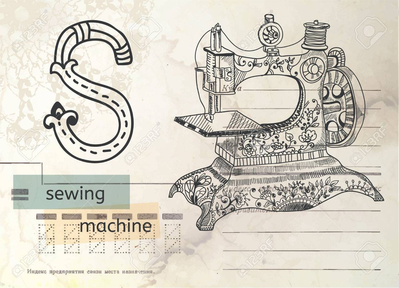 Alphabet Vintage Au Dessus Retro Carte Lettre S Avec La Machine A Coudre Clip Art Libres De Droits Vecteurs Et Illustration Image Alphabet Vintage Au Dessus Retro Carte Lettre S Avec La Machine A Coudre Clip Art Libres De Droits Vecteurs Et Illustration Image