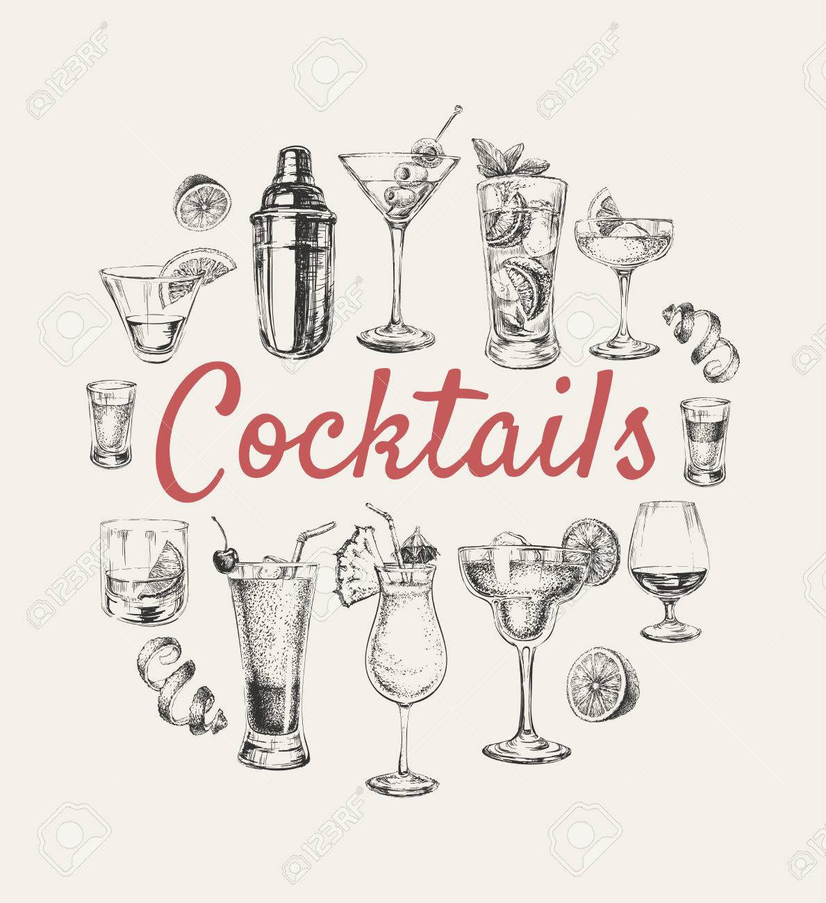 Set of sketch cocktails and alcohol drinks vector hand drawn illustration Set of sketch cocktails and alcohol drinks vector hand drawn illustration - 77839809 Set of sketch cocktails and alcohol drinks vector hand drawn illustration Set of sketch cocktails and alcohol drinks vector hand drawn illustration - 77839809