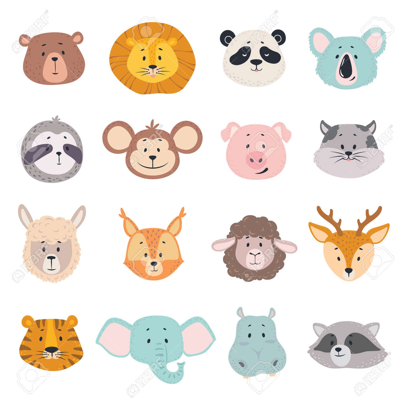 Urso Panda Vetor De Animais Dos Desenhos Animados Ilustração Sobre